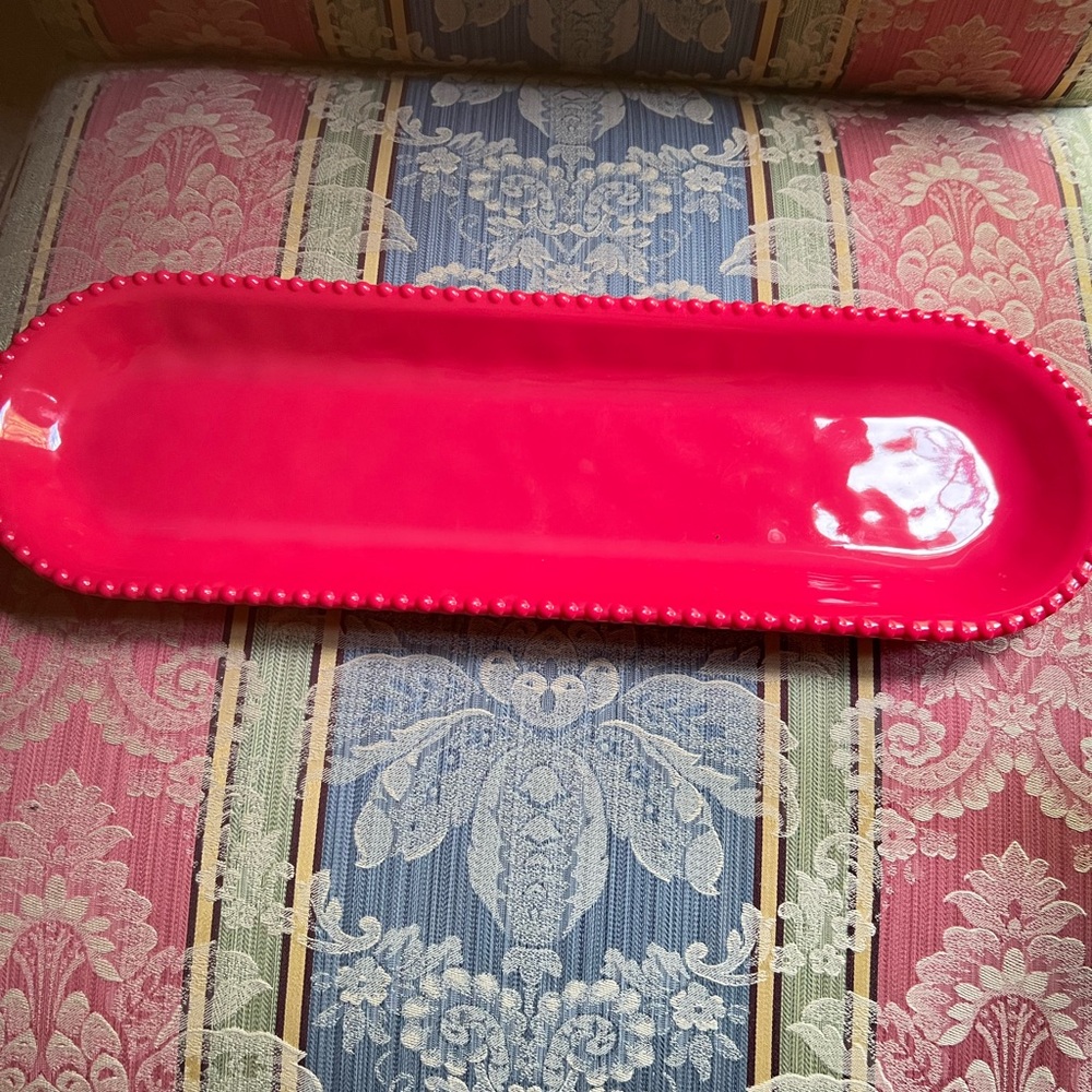 Attractive Red Serving Trays